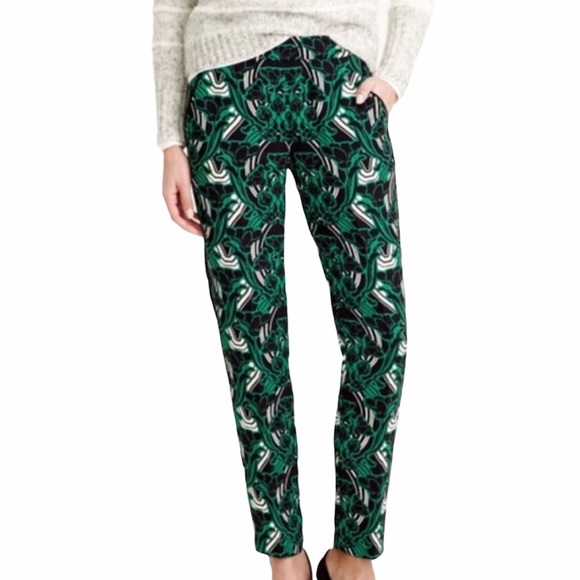 [J. Crew] Floral Print Tuxedo Style Pants - Picture 1 of 5
